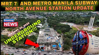 MRT 7 AND METRO MANILA SUBWAY NORTH AVENUE STATION UPDATE