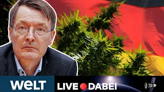 CANNABIS LEGALISIERUNG: Karl Lauterbach - So soll Deutschland kiffen dürfen | WELT Live dabei