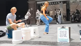 She just had to bust a move!