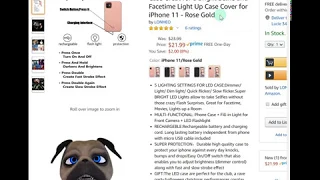 @Bahamas 5 STAR Amazon Product Review LONHEO iPhone 11 Case Bright Selfie Light Facetime Flashlight!