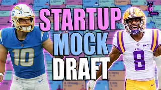 LIVE DYNASTY STARTUP MOCK DRAFT (Superflex + TE Prem) - 2024 Dynasty Fantasy Football