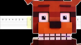 Follow Me" | Minecraft FNAF Animation Music Video (Easy Guitar Tabs Tutorial)