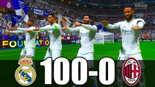 FIFA 23 | RONALDO, MESSI, MBAPPE, NEYMAR, ALL STARS | REAL MADRID 100 - 0 AC MILAN | UCL FINAL