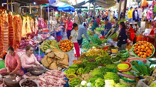 Cambodian 2 Routine Fresh Market Food In The City - Snail, Clam, Fried Noodle, Pork, & More