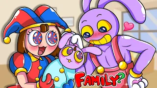 Pomni x Jax Brewing Cute Baby But Happy Family | The Amazing DIGITAL CIRCUS Animation | Sky Toons