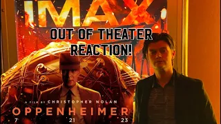 Oppenheimer (2023) OUT OF THEATER REACTION/ REVIEW! | IMAX | Cillian Murphy | Christopher Nolan