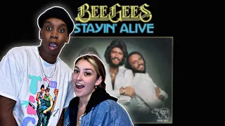 FIRST TIME HEARING Bee Gees - Stayin’ Alive (Official Music Video) REACTION | HOW IS THIS POSSIBLE?!