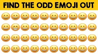 How Fast Can You Find The Odd Emoji Out?