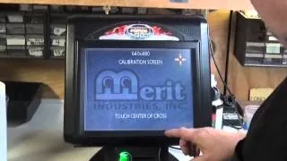 #640 Merit MEGATOUCH FORCE Touchscreen CALIBRATION TRICK! TNT Amusements