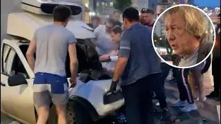 Михаил Ефремов попал в аварию в центре Москвы