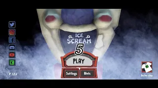 Ice Scream 5 Main Menu and Gameplay (Fan-made).