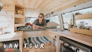 Van Builder Builds His Own Ford Econoline Into His Home (Explains Why He Chose A Low Roof) VAN TOUR