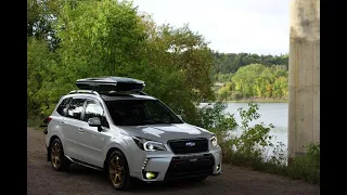 БАГАЖНИК НА РЕЙЛИНГИ TURTLE AIR-1 на Subaru Forester SJ 2018  4K