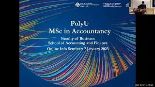 PolyU Info Day for Taught Postgraduate Programmes - MSc in Accountancy