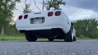 Corvette C4 muffler delete exhaust