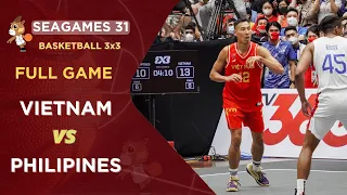Cú Sốc Kinh Hoàng…Full Game 3x3 : Vietnam vs GILAS Philippines I Basketball Sea Games 31 Ha Noi VN