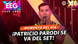 EEG 12 años: Patricio Parodi leaves the set