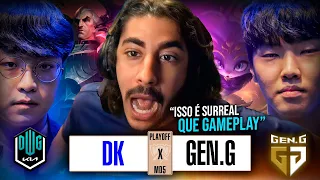 DK x GEN.G - MD5 MAIS DISPUTADA do WORLDS, TENSÃO do INICIO AO FIM! | Playoffs DIA 3