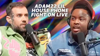 Lil House Phone and Adam22 Fight On No Jumper Live