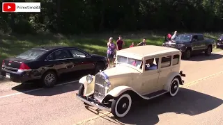 Bonnie & Clyde ambush reenactment