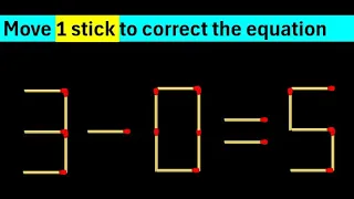 10 Matchstick Puzzles with Answers Improve your IQ - Part 10
