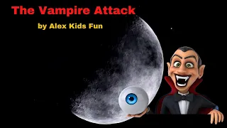 Spooky story for kids "The Vampire Attack". Short scary stories.