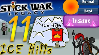 Stick War Legacy Campaign INSANE MODE Walkthrough#11 Ice Hills (Android, IOS) + Download