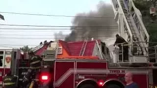 BOUND BROOK NEW JERSEY 2ND ALARM STRUCTURE FIRE 6/9/15, 25 BURGERS RESTAURANT