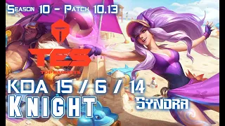 TES Knight SYNDRA vs VOLIBEAR Mid - Patch 10.13 KR Ranked