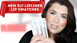 NEW ELF CREAM GLIDE LIP LINER LIP SWATCHES AND FIRST IMPRESSIONS | #Vlogmas2023