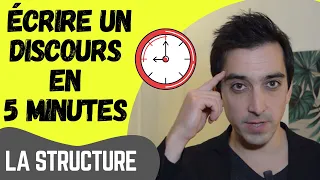 Comment écrire un discours en 5 minutes