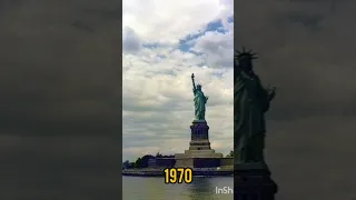 the statue of liberty evolution 2023 – 1886 #shorts #history #evolution #usa #statueofliberty