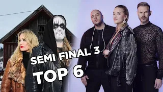 🇳🇴 Melodi Grand Prix 2024 - Semi Final 3 My Top 6 with comments | Eurovision 2024 Norway