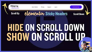 Elementor Sticky Headers: Hide Header on Scroll Down, Show On Scroll Up