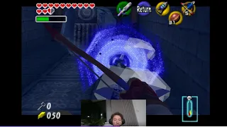 You MUST use the Ice Arrows for this! Zelda OoT Gold Quest