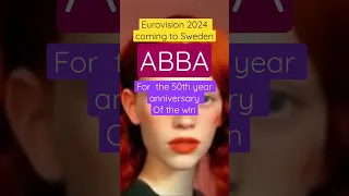 Eurovision 2024 in Sweden celebrating the win of ABBA  50 year anniversary