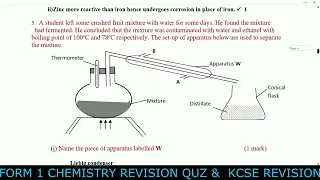 Full Paper Exam/Paper | Form 1 Chemistry | Revision | KCSE Revison Chem Paper 1&2 | Que & Ans 2023
