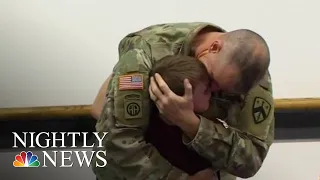 Soldier Surprises Son In Emotional Video | NBC Nightly News
