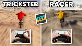 How I Play on Trickster VS Racer Controls (Riders Republic Controller Handcam)