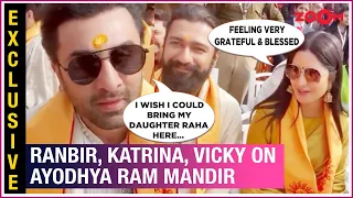 Ranbir Kapoor REVEALS his wish to bring baby Raha at Ayodhya Ram Mandir; Katrina on her experience