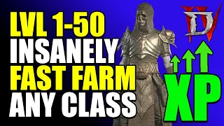 Diablo 4 - INSANE Solo Lvl 1-50 Farm For ANY Class | EASY World Tier 3 | No Exploits