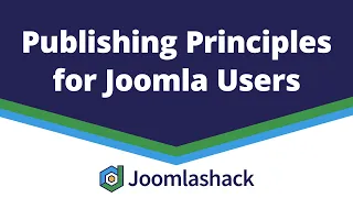 Publishing Principles for Joomla Users with Joe Campbell