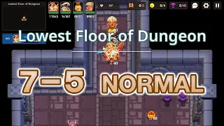 Guardian Tales 7-5 Normal Dungeon Kingdom World HD 100% Full Game Play Story
