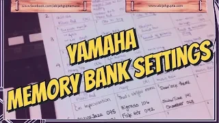 Save Yamaha PSR keyboard Registration Memory bank settings in PDF | Tips and Tricks