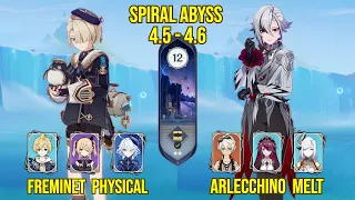 C6 Freminet Physical & C0 Arlecchino Melt | Spiral Abyss Version 4.6