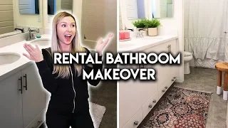 SMALL BATHROOM MAKEOVER | RENTER-FRIENDLY TRANSFORMATION