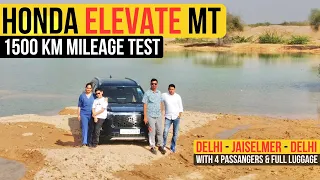 Honda Elevate Manual (MT) 1500 km Mileage Test - The Most VFM Package?