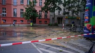 Schäden durch Sturm und Regen in Berlin