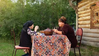 Delicious Stuffed Cabbage and Baked Lemon Cookies | Azerbaijan Village Life.ENG SUB.