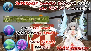 toram online - supergrip gunner bowgun build cap 275 cross fire + satelite arrow - yusagi